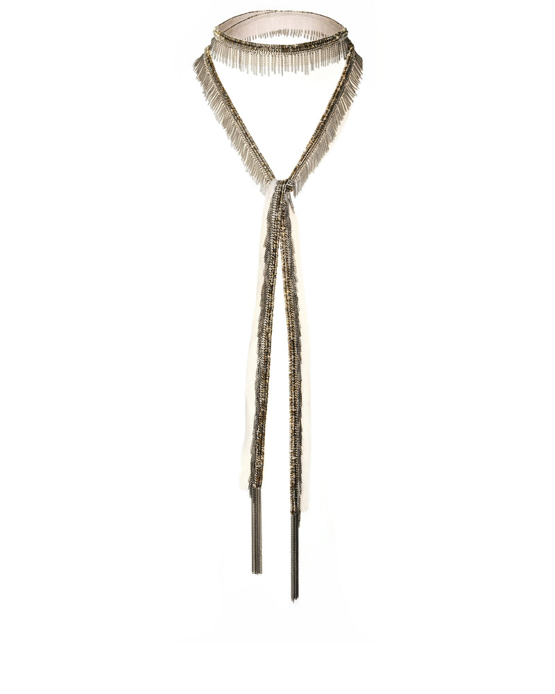 1K001 LONG NECKLACE | NUDE