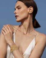 1C001 DOUBLE WRAP BRACELET | GOLD - Marie Laure Chamorel