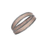 1D006 DOUBLE WRAP BRACELET | TAUPE - Marie Laure Chamorel