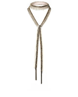 1K001 MULTI TWIST LARIAT NECKLACE | NUDE - Marie Laure Chamorel
