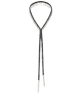 1L001 LARIAT NECKLACE | BLACK - Marie Laure Chamorel
