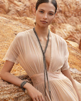 1L001 LARIAT NECKLACE | NUDE - Marie Laure Chamorel