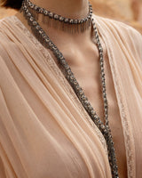 1L003 MULTI TWIST LARIAT NECKLACE | NUDE - Marie Laure Chamorel