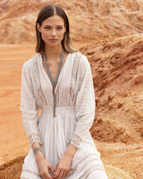 1L007 LONG NECKLACE | ANTIQUE SILVER - Marie Laure Chamorel