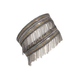 1L009 DOUBLE WRAP BRACELET | ANTIQUE SILVER - Marie Laure Chamorel