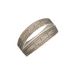 1L012 DOUBLE WRAP BRACELET | OFF WHITE WHITE BRONZE - Marie Laure Chamorel