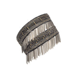 1L013 DOUBLE WRAP BRACELET | BLACK RUTHENIUM - Marie Laure Chamorel