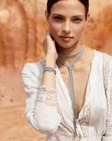 1L014 LARIAT NECKLACE | OFF WHITE - Marie Laure Chamorel
