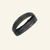 1L015 DOUBLE WRAP BRACELET | BLACK - Marie Laure Chamorel