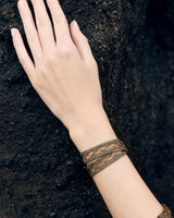 1M009 DOUBLE WRAP BRACELET | ANTIQUE GOLD - Marie Laure Chamorel