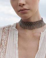 1M011 DOUBLE WRAP BRACELET | ANTIQUE SILVER - Marie Laure Chamorel