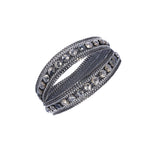 1M013 DOUBLE WRAP BRACELET | GREY - Marie Laure Chamorel