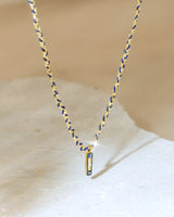 N° 1012 NECKLACE | GOLD NAVY - Marie Laure Chamorel