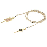 N° 181 LARIAT NECKLACE | GOLD GREY - Marie Laure Chamorel