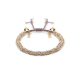 N° 183 BRAIDED BRACELET | GOLD GREY - Marie Laure Chamorel