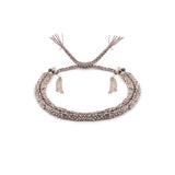 N° 183 BRAIDED BRACELET | SILVER GREY - Marie Laure Chamorel