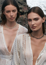 N° 550 NECKLACE | RUTHENIUM LUREX GOLD - Marie Laure Chamorel