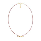 N° 902 NECKLACE | GOLD RED NAVY - Marie Laure Chamorel
