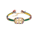 N° 906 BRACELET | GOLD GREEN YELLOW - Marie Laure Chamorel