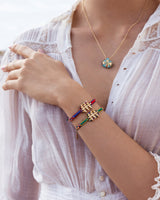 N° 906 BRACELET | GOLD GREEN YELLOW - Marie Laure Chamorel