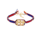 N° 906 BRACELET | GOLD RED NAVY - Marie Laure Chamorel