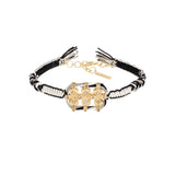 N° 906 BRACELET | GOLD WHITE BLACK - Marie Laure Chamorel