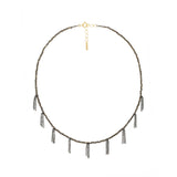 N° 941 NECKLACE | RUTHENIUM LUREX GOLD - Marie Laure Chamorel