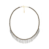 N° 942 NECKLACE | RUTHENIUM LUREX GOLD - Marie Laure Chamorel