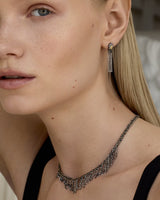 N° 942 NECKLACE | RUTHENIUM LUREX GOLD - Marie Laure Chamorel