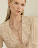 N° 943 LARIAT NECKLACE | PINK GOLD - Marie Laure Chamorel
