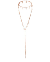 N° 944 MULTI TWIST LARIAT NECKLACE | PINK GOLD NUDE - Marie Laure Chamorel
