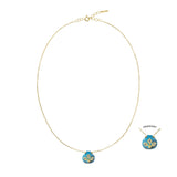 N° 982 NECKLACE | GOLD BLUE - Marie Laure Chamorel