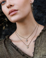 N° 984 NECKLACE | GOLD PLATE BROWN - Marie Laure Chamorel