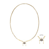 N° 990 NECKLACE | GOLD BROWN - Marie Laure Chamorel