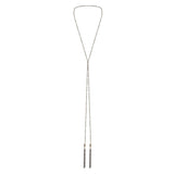 1B015 MULTI TWIST LARIAT NECKLACE | ANTIQUE GOLD - Marie Laure Chamorel