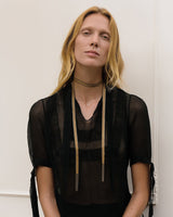 1D005 LARIAT NECKLACE | GOLD - Marie Laure Chamorel