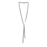 1D005 LARIAT NECKLACE | WHITE BRONZE - Marie Laure Chamorel