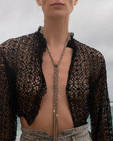 1J006 LARIAT NECKLACE | ANTIQUE GOLD - Marie Laure Chamorel