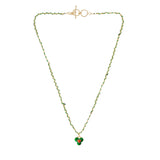 N° 783 NECKLACE | GOLD GREEN CLOVER
