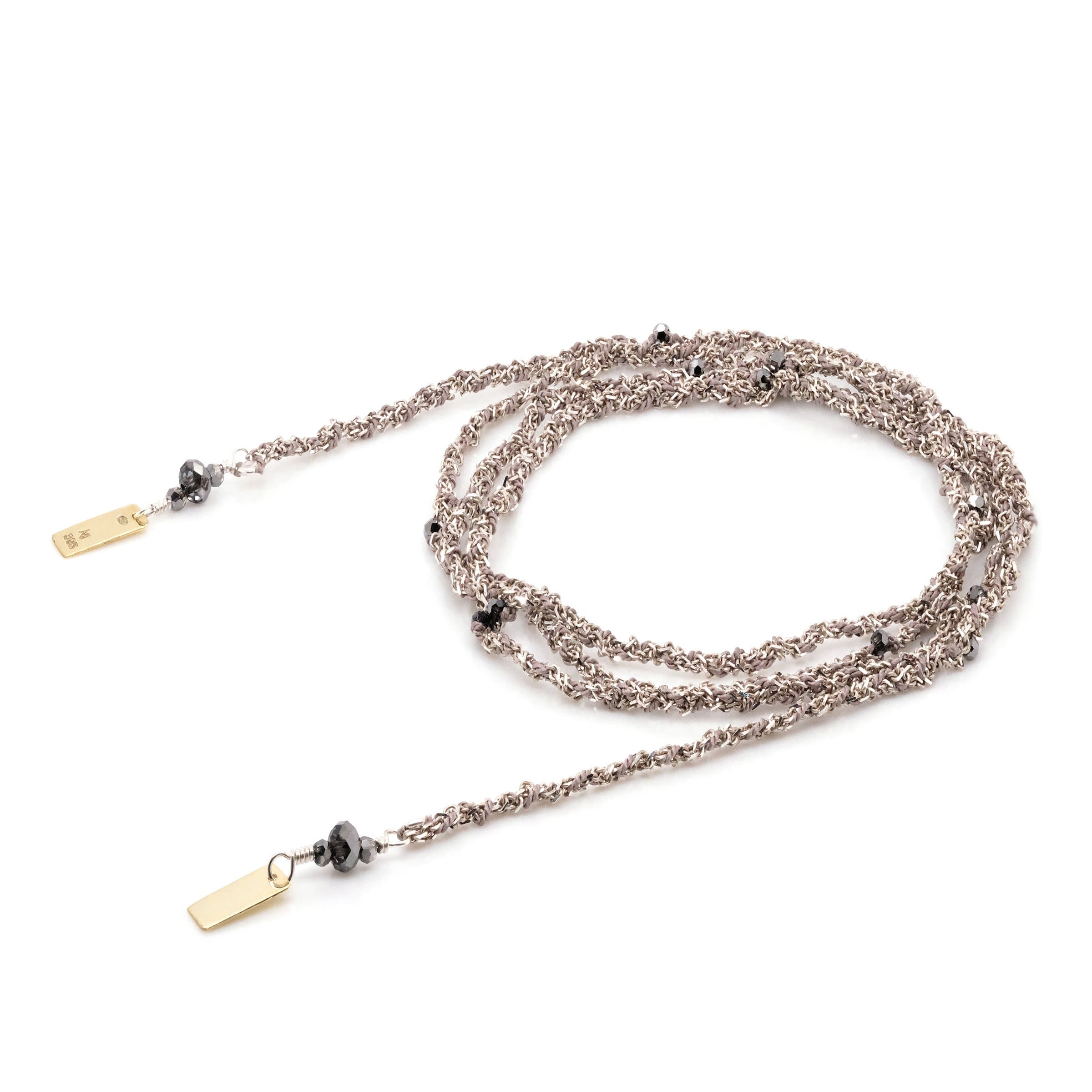 N° 182 NECKLACE | SILVER GREY – Marie Laure Chamorel