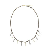 N° 607 NECKLACE | RUTHENIUM LUREX GOLD - Marie Laure Chamorel