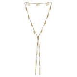 N° 650 LARIAT NECKLACE | GOLD GREY - Marie Laure Chamorel