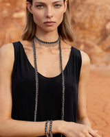 1L001 LONG COLLIER | BLACK