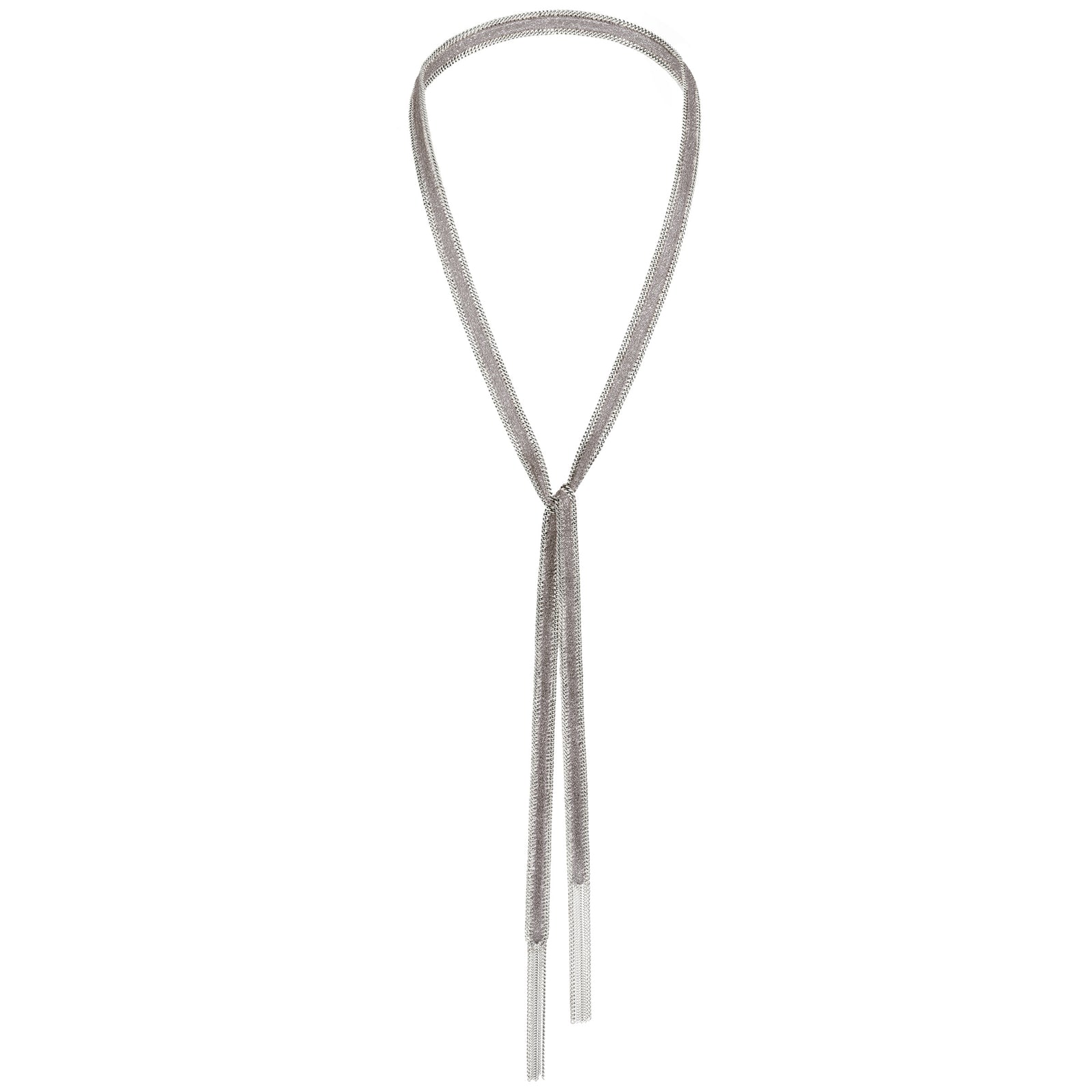 1D005 LARIAT NECKLACE | WHITE BRONZE – Marie Laure Chamorel