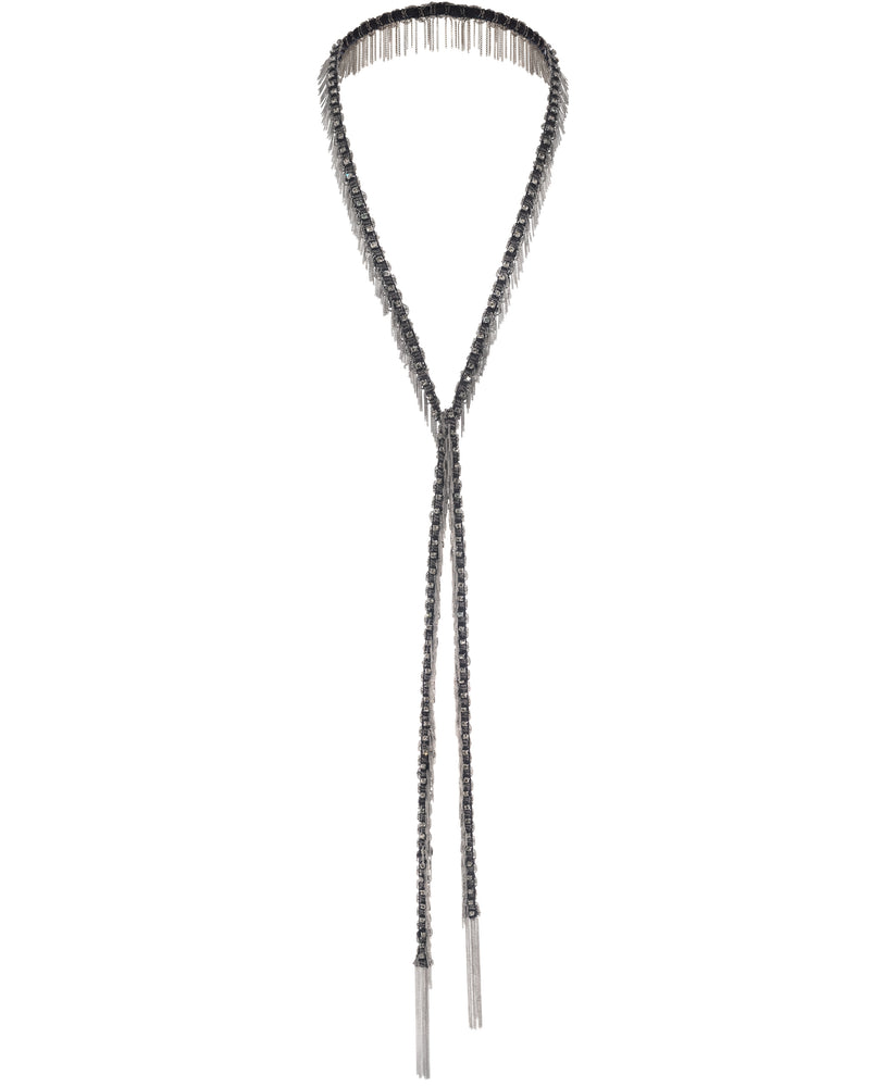 1L003 LONG NECKLACE | BLACK