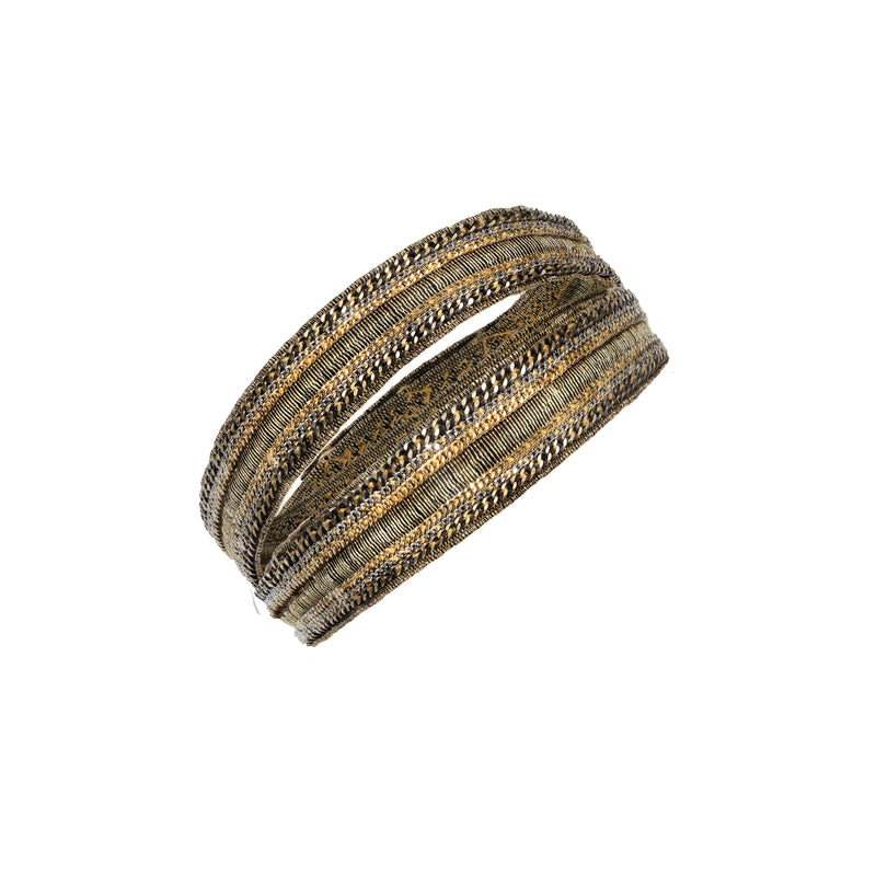 1L008 DOUBLE WRAP BRACELET | ANTIQUE GOLD