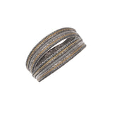 1L008 DOUBLE WRAP BRACELET | ANTIQUE SILVER