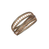 1D003 DOUBLE WRAP BRACELET | CHAMPAGNE - Marie Laure Chamorel