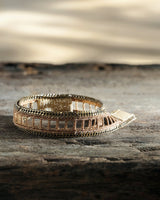 1D003 DOUBLE WRAP BRACELET | CHAMPAGNE - Marie Laure Chamorel