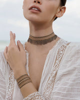 1D004 DOUBLE WRAP BRACELET | CHAMPAGNE - Marie Laure Chamorel